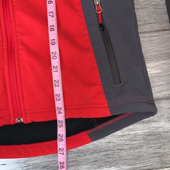 MARMOT wind blocker soft shell red/grey jacket Sz Small - Picture 5 of 17